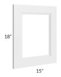 Charlotte White 15x18 Glass Door Only