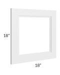 Charlotte White 18x18 Glass Door Only