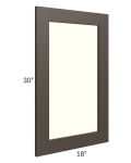 Southport Espresso Shaker 18x30 Glass Door Only
