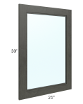 Charlotte Dark Grey 21x30 Glass Door Only 