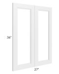 Charlotte White 27x36 Glass Doors Only