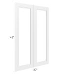 Charlotte White 27x42 Glass Doors Only