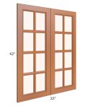 Lexington Cinnamon Glaze 33x42 Mullion Glass Doors Only