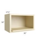 Phoenix Cream Glaze 30x18 Microwave Wall Cabinet