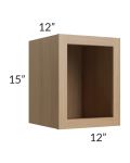Township Rift Oak 12x15 Wall Open Cabinet