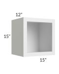 Township White 15x15 Wall Open Cabinet