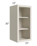 Asheville Cloud Shaker 15x30 Wall Open Cabinet