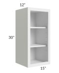 Bayville White 15x30 Wall Open Cabinet