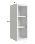 Township White 15x36 Wall Open Cabinet
