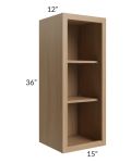 Township Rift Oak 15x36 Wall Open Cabinet