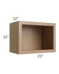 Township Rift Oak 21x15 Wall Open Cabinet