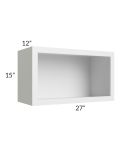 Bayville White 27x15 Wall Open Cabinet