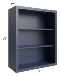 Bayville Blue 30x36 Wall Open Cabinet