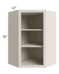 Asheville Cloud Shaker 24x36 Wall Diagonal Corner Open Cabinet