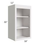 Midtown Cloud Shaker 18x30 Wall Open Shelf Cabinet