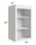 Union White 18x30 Wall Open Shelf Cabinet