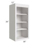 Midtown Cloud Shaker 18x36 Wall Open Shelf Cabinet