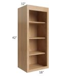 Midtown Timber Shaker 18x42 Wall Open Shelf Cabinet