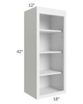 Salem White 18x42 Wall Open Shelf Cabinet