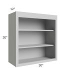 Tuscan Painted Grey 30x30 Wall Open Shelf Cabinet