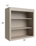 Tuscan Oyster 30x30 Wall Open Shelf Cabinet