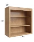 Tuscan Timber 30x30 Wall Open Shelf Cabinet