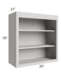 Salem Light Grey 30x30 Wall Open Shelf Cabinet