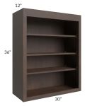 Tuscan Kona Brown 30x36 Wall Open Shelf Cabinet