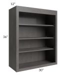 Salem Dark Grey 30x36 Wall Open Shelf Cabinet