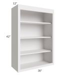 Midtown Cloud Shaker 30x42 Wall Open Shelf Cabinet