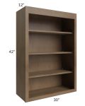 Midtown Mocha Shaker 30x42 Wall Open Shelf Cabinet