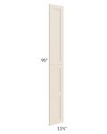 Midtown Cream Shaker Wainscot 90" Tall Panels (12" depth)