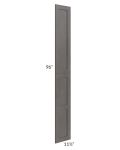 Midtown Dark Grey Shaker Wainscot 96" Tall Panels (12" depth)