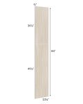 Milan Natural Wainscot 84 Tall Panel (for 13" deep cabinets)