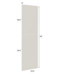 Milan Beige Matte Wainscot 90 Tall Panel (for 24" deep cabinets)