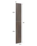 Milan Cafe Wainscot 90 Tall Panel (for 13" deep cabinets)