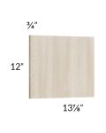 Milan Natural Wainscot 12" Wall Panel (for 13" deep cabinets)