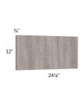 Milan Hazel Wainscot 12" Wall Panel (for 24" deep cabinets)