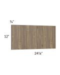Milan Pecan Wainscot 12" Wall Panel (for 24" deep cabinets)