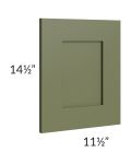 Midtown Hunter Green Shaker Wainscot 15" Wall Panel