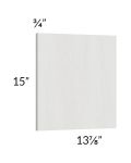 Milan Cream Wainscot 15" Wall Panel (for 13" deep cabinets)