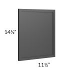 Vienna Black Wainscot 15" Wall Panel