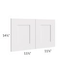 Midtown Cloud Shaker 15x24 Wainscot Panel