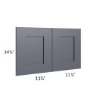Midtown Indigo Shaker 15x24 Wainscot Panel