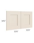 Midtown Cream Shaker 15x24 Wainscot Panel