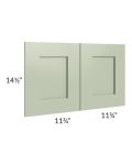 Midtown Pistachio Green Shaker 15x24 Wainscot Panel