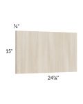 Milan Natural Wainscot 15" Wall Panel (for 24" deep cabinets)