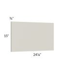 Milan Beige Matte Wainscot 15" Wall Panel (for 24" deep cabinets)