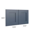 Midtown Blue Shaker 15x24 Wainscot Panel