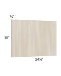 Milan Natural Wainscot 18" Wall Panel (for 24" deep cabinets)